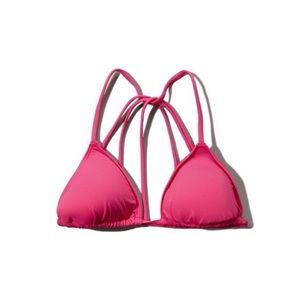 Pink strapy bathing suit top